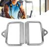Tyenaza 2PCS Gym Exercise Pull Handle, Stainless Steel Electroplated D Row Handle Cable Attachment for Fitness Workout Cable Machine Accessories view 4