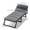 Roll Away Beds with Mattresses for Adults, Portable Folding Bed, Cot, Camping Cot, Portable Sleeping Bed for Office Use, Support 300lbs (Size : A) view 2