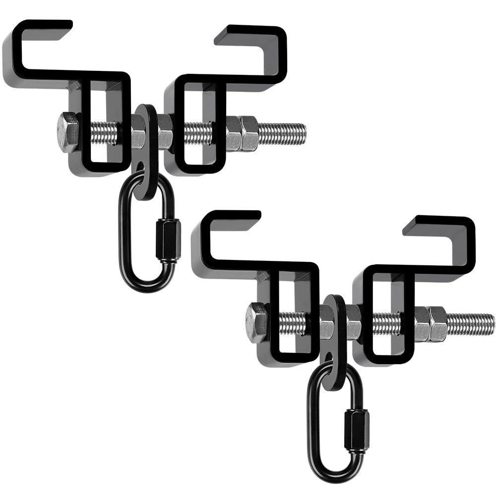 SELEWARE Heavy Duty Steel I Beam Clamp for Heavy Bag, Punching Bag Hanger