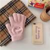 dougo Gloves Winter Warm Student Cute Female Velvet Thickened Cycling Five-Finger Touchscreen Gloves view 1