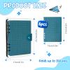 350 Pin Enamel Pin Display Binder, Clear PVC Cover Enamel Display Book Easy to Display and Trade Pins Enamel Pin Display Bag Holder for Pin Enthusiast 9.2inx6.7in (Green) view 3