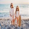 MAYUMMPY Toddler Baby Girls Bikini Beach Swimwear Zipper Swimsuit UPF 50+ Rash Guard One Piece Long Sleeve Bathing Suit (US, Age, 3 Years, 4 Years, Checkerboard Print Khaiki) view 2