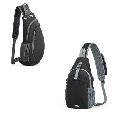 G4Free Sling Bags Men Shoulder Backpack and Crossbody Sling Backpack with USB Charging Port