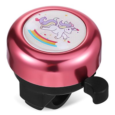 Milisten Kids Bike Bell, Unicorn Bicycle Bell with 4 Stickers, Bicycle Handlebars Replacement, Scooter Bell, Mountain Bike Ring Bell for Kids Girls Boys Bike Accessories