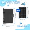 350 Pin Enamel Pin Display Binder, Clear PVC Cover Enamel Display Book Easy to Display and Trade Pins Enamel Pin Display Bag Holder for Pin Enthusiast 9.2inx6.7in (Black) view 3