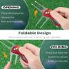 GreenHaven 2 Pack Golf Divot Repair Tool for Golfers Foldable Metal Green Tool with Magnetic Putt Alignment Ball Marker Pop-up Fork Tine with Sturdy Aluminum Alloy Handle, Red view 3