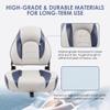 Deckpro Deluxe High Back Boat Seat, Fold-Down Fishing Boat Seat Grey/Blue view 2