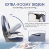 Deckpro Deluxe High Back Boat Seat, Fold-Down Fishing Boat Seat Grey/Blue view 3