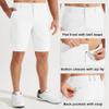 Libin Men's Golf Shorts 9" Work Dress Shorts Casual Flat Front Hybrid Short Lightweight Quick Dry Water Resistant, White, Size 33 view 4
