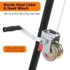 GARVEE Deer Hanger for Skinning, 500 LBS Deer Hoist Tripod with Lifting Winch Gambrel Set and Tool Tray, Adjustable Height and 360 Degrees Swivel view 4