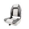 Deckpro Deluxe High Back Boat Seat, Fold-Down Fishing Boat Seat Gray/Charcoal/Black view 1