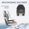Deckpro Deluxe High Back Boat Seat, Fold-Down Fishing Boat Seat Gray/Charcoal/Black view 4