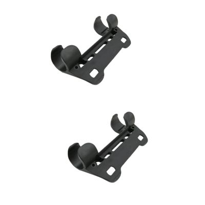 HANABASS 10pcs Portable Bike Pump Fixing Clip Lightweight Retaining Bracket for Use Frame Mounted Pumps Black