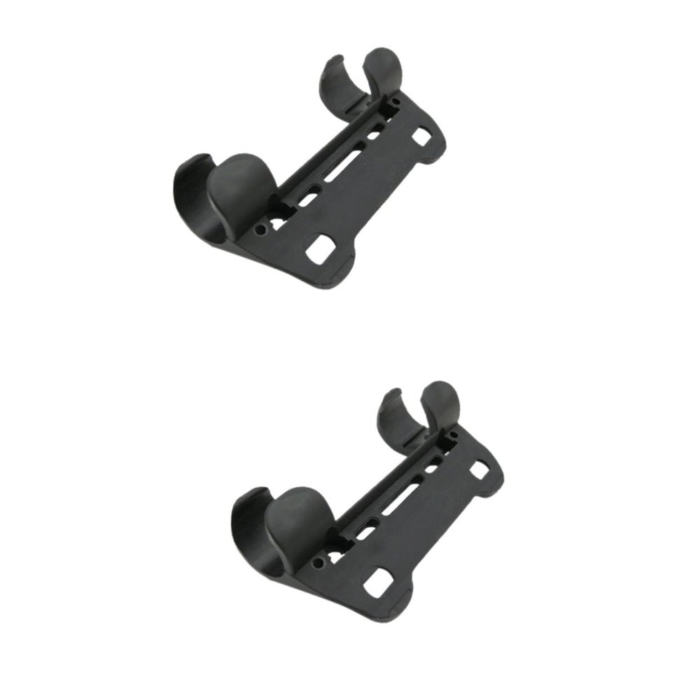 HANABASS 10pcs Portable Bike Pump Fixing Clip Lightweight Retaining Bracket for Use Frame Mounted Pumps Black