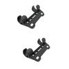 HANABASS 10pcs Portable Bike Pump Fixing Clip Lightweight Retaining Bracket for Use Frame Mounted Pumps Black view 1