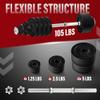 Yes4All 105 LB Adjustable Dumbbell Set, Cast Iron Weights for Home Gym with Bars, Plates, Collars, Hand Weights Dumbbells Set view 2