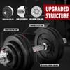 Yes4All 105 LB Adjustable Dumbbell Set, Cast Iron Weights for Home Gym with Bars, Plates, Collars, Hand Weights Dumbbells Set view 4