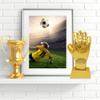 GANAZONO Best Goalkeeper Trophy Trophy Baseball Soccer Match Award Cup for Office School Kindergarten view 3