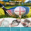 GreenHaven 2 PCS Golf Ball Liner Template for Putt Linear Alignment Kit with Spring Clamp and Tri-line Stencils Golf Line Drawing Marking Tools with Cross Arrow and Tri-line Patterns view 4
