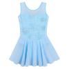 BAOHULU Girl's Ballet Dance Leotards Tutu Skirted Dress Ballerina Dancewear B236_BlueSnowflake_M view 1