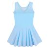 BAOHULU Girl's Ballet Dance Leotards Tutu Skirted Dress Ballerina Dancewear B236_BlueSnowflake_M view 2