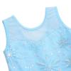 BAOHULU Girl's Ballet Dance Leotards Tutu Skirted Dress Ballerina Dancewear B236_BlueSnowflake_M view 3