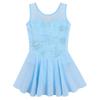 BAOHULU Girl's Ballet Dance Leotards Tutu Skirted Dress Ballerina Dancewear B236_BlueSnowflake_L view 1