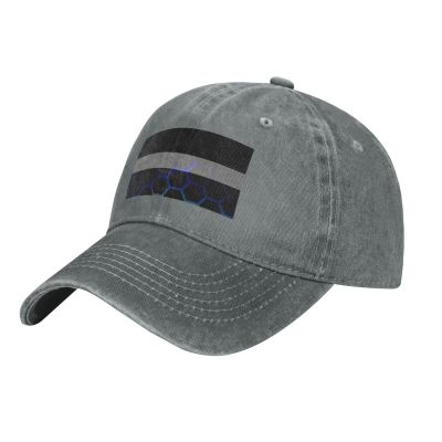 LIFANGMI Honeycomb Style Thin White Line Flag Baseball Cap for Men Women Hats Adjustable Vintage Cowboy Hat Sun Hat
