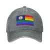 LIFANGMI Pride Rainbow LGBT Flag of Virginia (2) Baseball Cap for Men Women Hats Adjustable Vintage Cowboy Hat Sun Hat view 2
