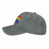 LIFANGMI Pride Rainbow LGBT Flag of Virginia (2) Baseball Cap for Men Women Hats Adjustable Vintage Cowboy Hat Sun Hat view 3