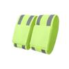 HANABASS 4pcs Reflective Safety Armbands for Night Activities High-Visibility Elastic Wristbands for Running and Hiking Fluorescent Sports Bracelets for Enhanced Visibility view 4