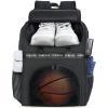 YOREPEK Basketball Bag, Large Basketball Backpack with Shoe Compartment and Ball Holder for daughter son, Water Resistant for Sport Training Equipment Fits Volleyball Gym Black view 1