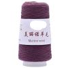100g Merino Wool Thread 48 Count Hand Knitted Woven Scarf Pure Wool Cashmere Cashmere Fine Wool (Color : Dark purple10626) view 1