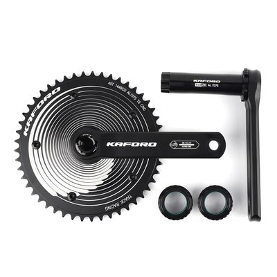 POLSO TK-01 Premium Fixed Gear Bike Crankset - 49T 144BCD 165MM, Precision CNC Machining, Ideal for Single Speed, Track, Fixed Gear, and Urban Cycling - Bicycle Cranksets