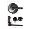 POLSO TK-01 Premium Fixed Gear Bike Crankset - 49T 144BCD 165MM, Precision CNC Machining, Ideal for Single Speed, Track, Fixed Gear, and Urban Cycling - Bicycle Cranksets view 4