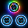 TOSY Bundle of 3 - RGB Black + 2X Blue - Frisbee 108 LEDs, 16 Million Colors view 1