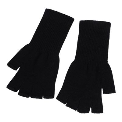 ECYC Ltd Winter Knit Half Finger Gloves for Women Men, Warm Knitted Long Wrist Fingerless Gloves Arm Warmers Mittens Stretchy Gloves