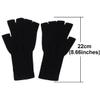 ECYC Ltd Winter Knit Half Finger Gloves for Women Men, Warm Knitted Long Wrist Fingerless Gloves Arm Warmers Mittens Stretchy Gloves view 2