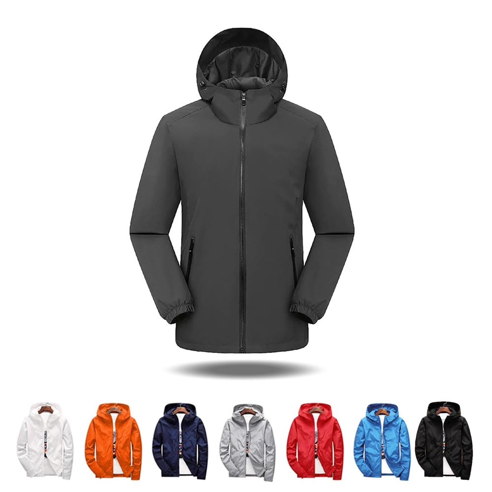 inxked Anti-Puncture Jacket, Anti Puncture Jacket, Windproof Breathable Waterproof Tactical Jacket Hoodie for Men and Women (3XL,Gray)