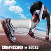 CHARMKING Compression Socks for Women & Men Circulation (3 Pairs) 15-20 mmHg is Best Athletic for Running, Flight Travel, Support, Cycling, Pregnant - Boost Performance, Durability (L/XL,Multi 68) view 3