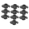10pcs Hiking Pole Mud Support Hiking Pole Replacement Tip Climbing Pole Pad Trekking Pole Pads Trekking Pole Replacement Tip Trekking Pole Dirt Blocker Walking Stick Replace Tip view 1