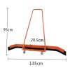 HEARSO Court Water Pusher, Thickened Wear-Resistant EVA Tape, 3.2-inch Universal Wheel Tennis Court Squeegee Rain Shuttle Broom, Suitable for Tennis Courts view 2
