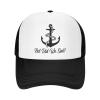 But Did We Sink Hat Baseball Cap Fashion Cool Summer Sun Mesh Trucker Cap Adjustable Black view 1