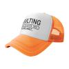 Adulting Please Wait Hat Baseball Cap Fashion Cool Summer Sun Mesh Trucker Cap Adjustable Orange view 2