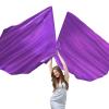 2 Set 55" Worship Flags for Dance Praise Dance Flags with Scalable Rods - Praise Flag for Dance Church Practice Performance (Purple) view 1