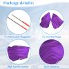2 Set 55" Worship Flags for Dance Praise Dance Flags with Scalable Rods - Praise Flag for Dance Church Practice Performance (Purple) view 4