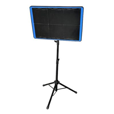 DonHeK Ping Pong Return Board with 6 Black Rubbers,Single Self-Study Training Baffle,Stand is Height Adjustable for Home Gym Community Game Rooms
