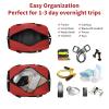 Apenze Small Gym Bag 18 inch Carry On Duffel Bag for Weekender Travel - Red view 2