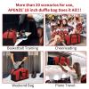 Apenze Small Gym Bag 18 inch Carry On Duffel Bag for Weekender Travel - Red view 4