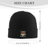 Camping I Hate Pulling Out Vintage Camper Trailer Beanie Hat Men Knit Hat Skull Cap Women Winter Slouchy Hat Black view 3